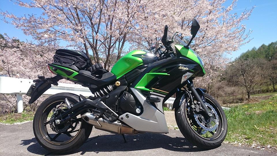 Ninja 400と桜