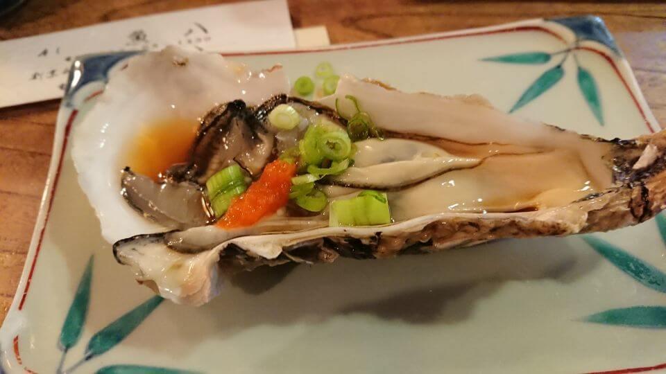 Raw oysters