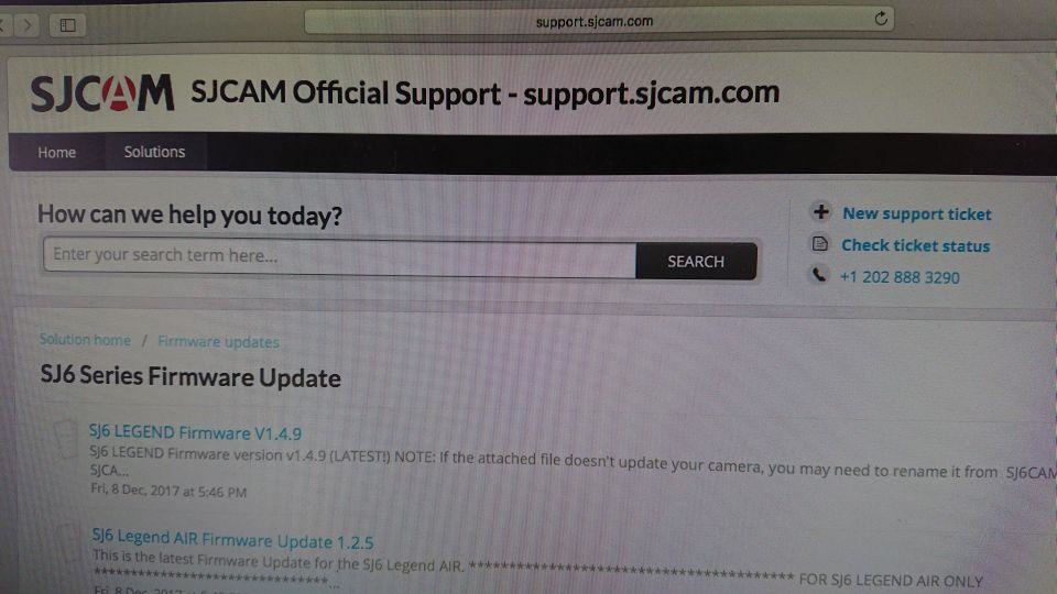 SJCAMサポートサイト