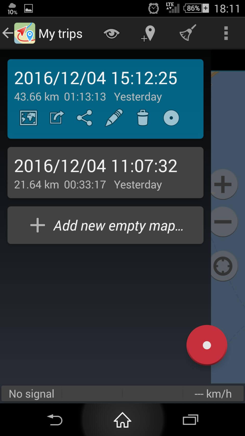 Geo Tracker, a useful smartphone app for motorcyclists to record their